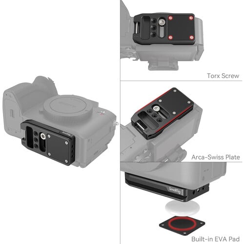 1023759_B.jpg - SmallRig MD4150 Arca-Type Quick Release Plate for AirTag - Image 2
