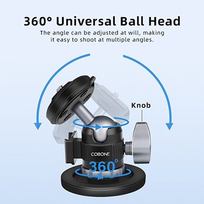 1023819_B.jpg - XILETU Magnetic Ball Head for Action Cameras - Image 2