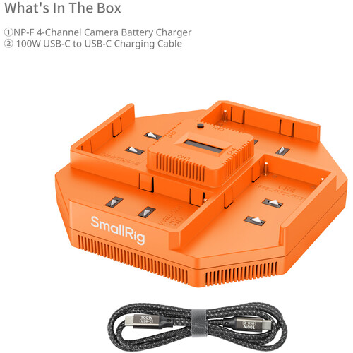 1024069_A.jpg - SmallRig L-Series/NP-F 4-Channel Camera Battery Charger 4837 - Thumbnail 1
