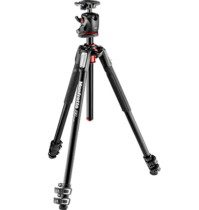 Manfrotto 190 Aluminium 3 Section Tripod And Xpro Ball Head - Best Available Image