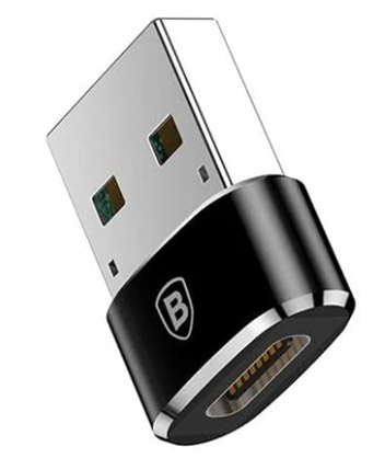 Best image for BASEUS USB-A To USB-C Exquisite 2.4A Converter Adapter Black