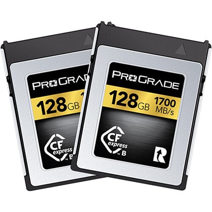 ProGrade 128GB CFexpress Type-B 2.0 Memory Card (2 pack)