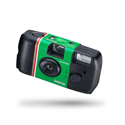FujiFilm QuickSnap Flash 400 One-Time-Use Disposable Camera (27 Exposures)