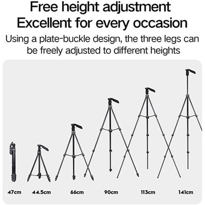 1024899_D.jpg - Xiletu LSM1+XT204A Aluminum Tripod with Panoramic Head  &  Mobile Phone Holder - Thumbnail 4