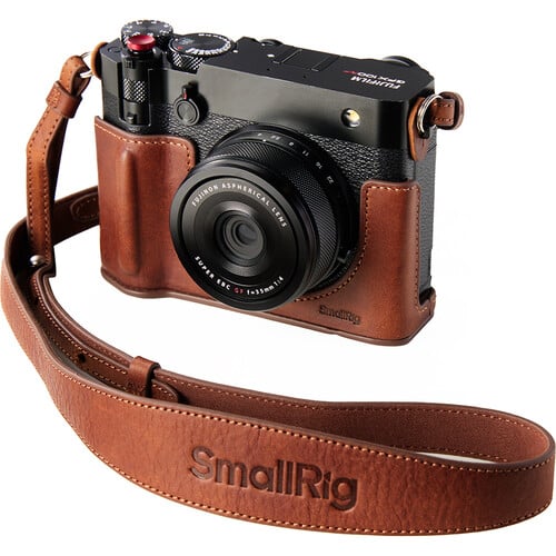 1024949_A.jpg - SmallRig Leather Half Case Kit for FUJIFILM GFX100RF (Brown) 5268 - Image 1