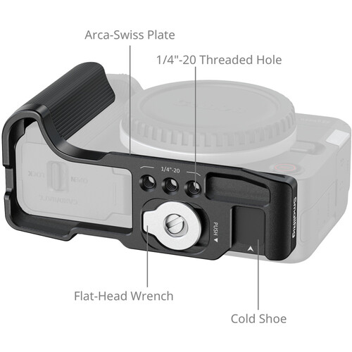 1024959_A.jpg - SmallRig L-Shaped Mount Plate with Handle for Canon EOS R50 V (Black) 5429 - Thumbnail 1