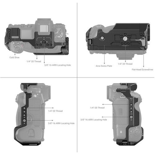 1025079_B.jpg - SmallRig Camera Cage for Nikon Z9 3195 - Image 2