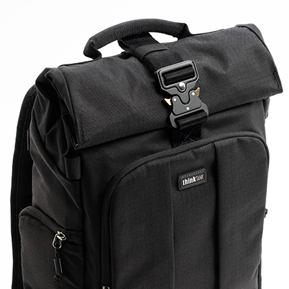 1025399_B.jpg - Think Tank Photo FocusPoint Rolltop Camera Backpack (Asphalt Black, 30L) - Image 2
