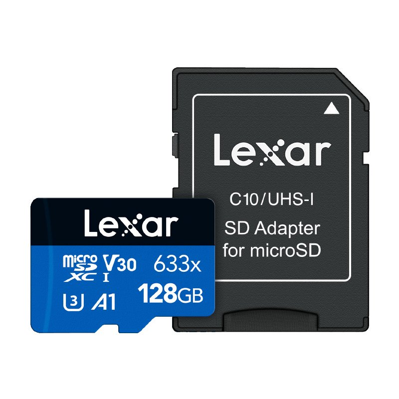 Best image for Lexar 128GB High-Performance 633x microSDHC/microSDXC UHS-I SDMI Card