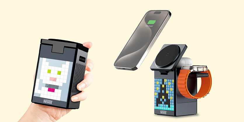 1025979_B.jpg - Newell induOne MagPlay All-in-One MagSafe Charger / Speaker / Pixel Clock - Image 2