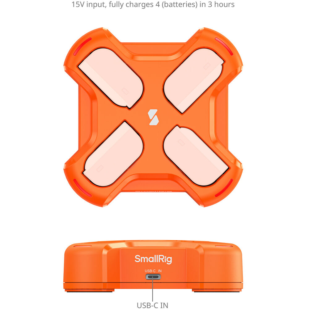 1026019_D.jpg - SmallRig DMW-BLK22 4-Channel Camera Battery Charger (Panasonic) 5748 - Thumbnail 4