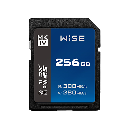 Wise 256GB SDXC UHS-II V90 MK-IV Memory Card - Best Available Image