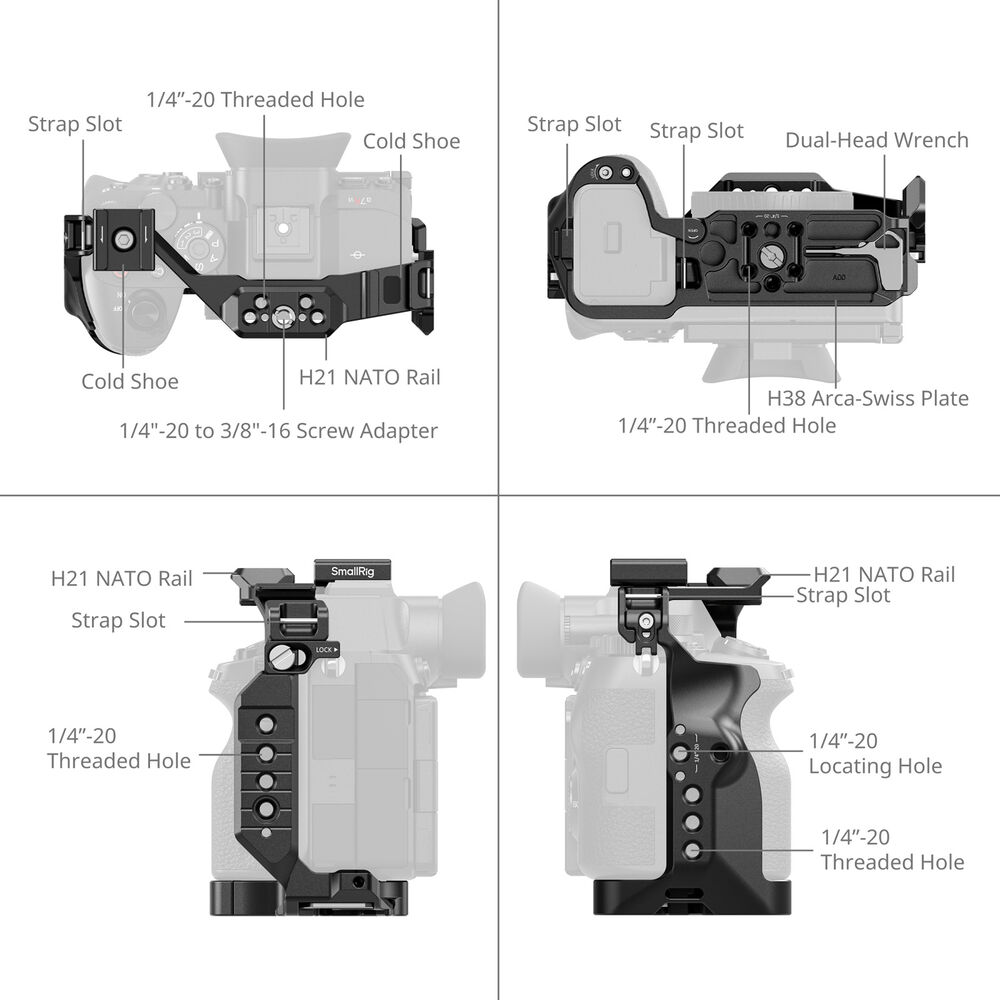 1026709_A.jpg - SmallRig HawkLock Quick Release Cage for Sony a7R VI 6702 - Image 1