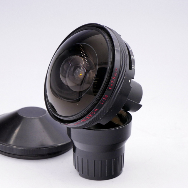S-H-10C4C_2.jpg - Nippon Kogaku MF 7.5mm F/5.6 Fish-Eye Nikkor Lens + Viewfinder (was $1295) - Thumbnail 2