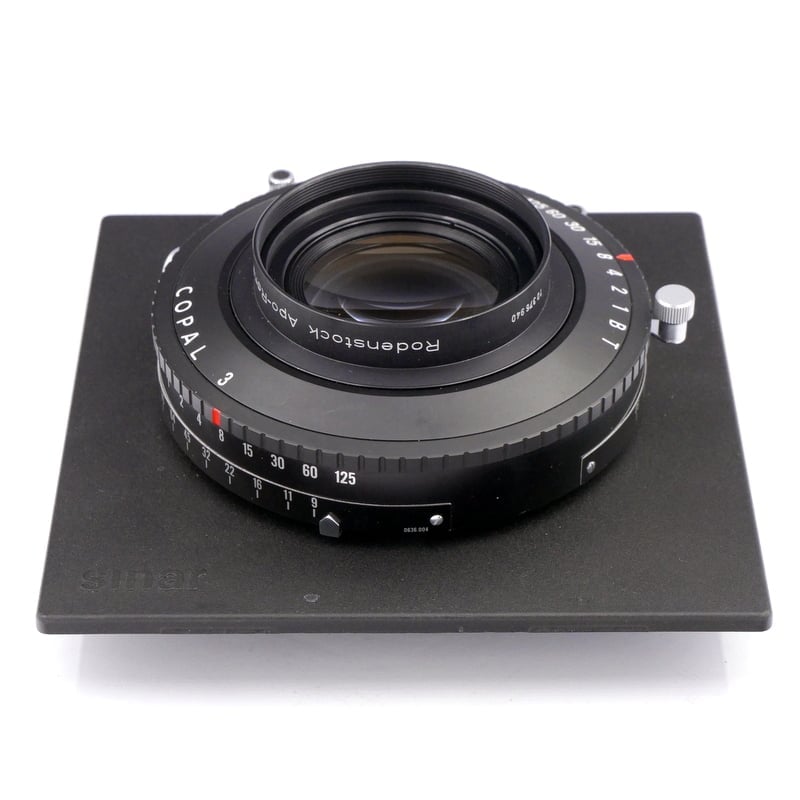 Rodenstock APO-Ronar 360mm F/9 Lens in Copal 3 shutter with Sinar PM79/1 Lens Board