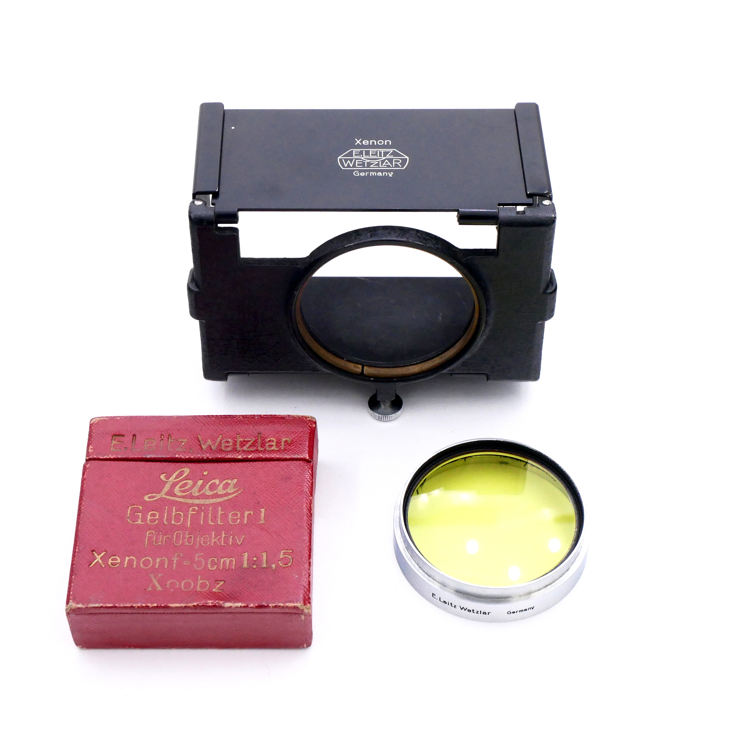 Best image for Leitz Wetzlar Folding Barn Door Lens Hood + Xenonf 5cm F1.5 Filter Set
