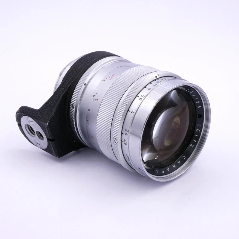 Leitz 125mm F/2.5 Hektor Lens on focusing mount (16446) - Leica Lens Made in Canada - Best Available Image