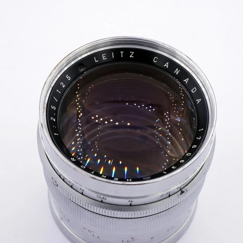 S-H-4YJWTT_4.webp - Leitz 125mm F/2.5 Hektor Lens on focusing mount (16446) - Leica Lens Made in Canada - Image 3