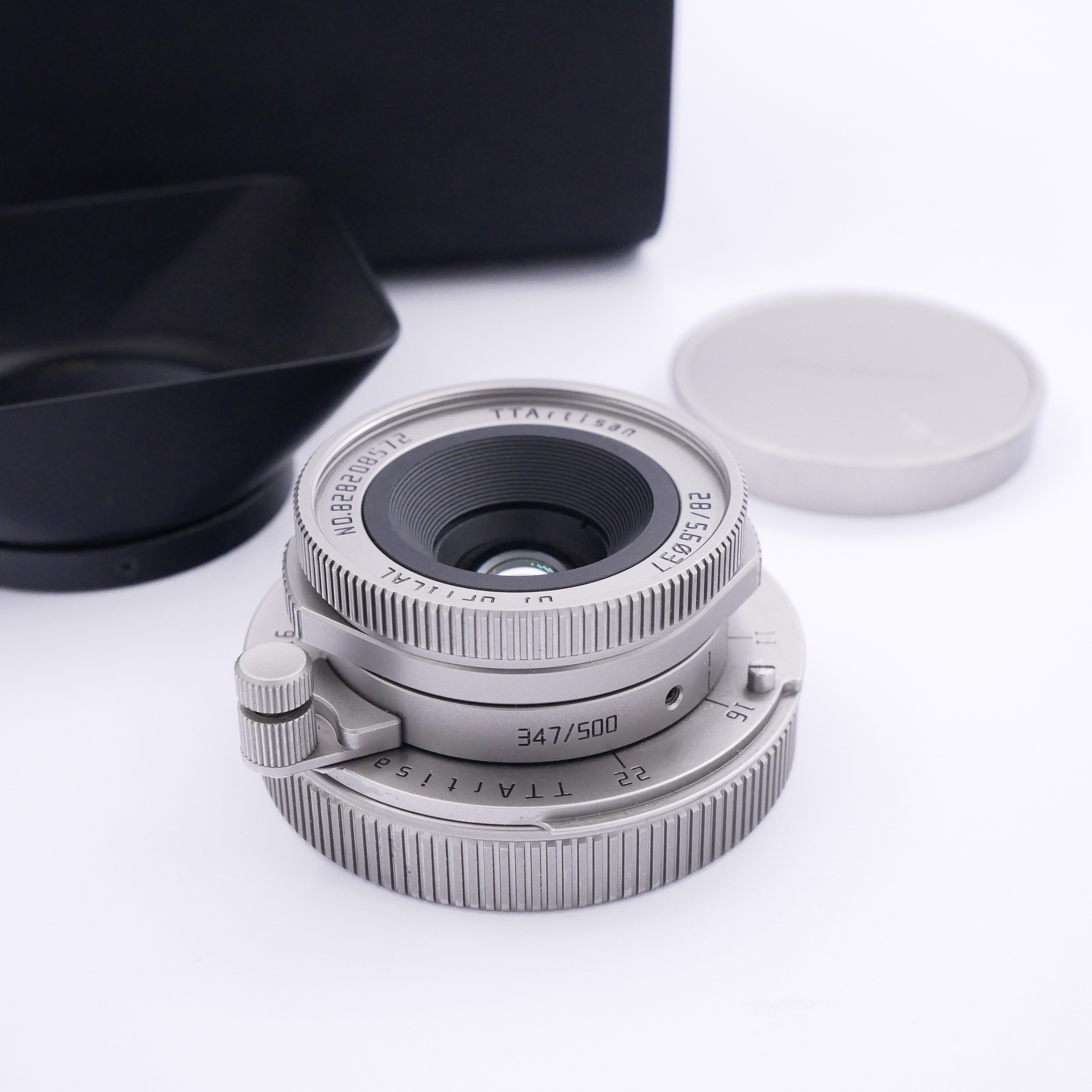 TTArtisan MF 28mm F/5.6 Limited Edition #347 of 500 "Titanium" Finish Lens in Leica M Mount - Best Available Image