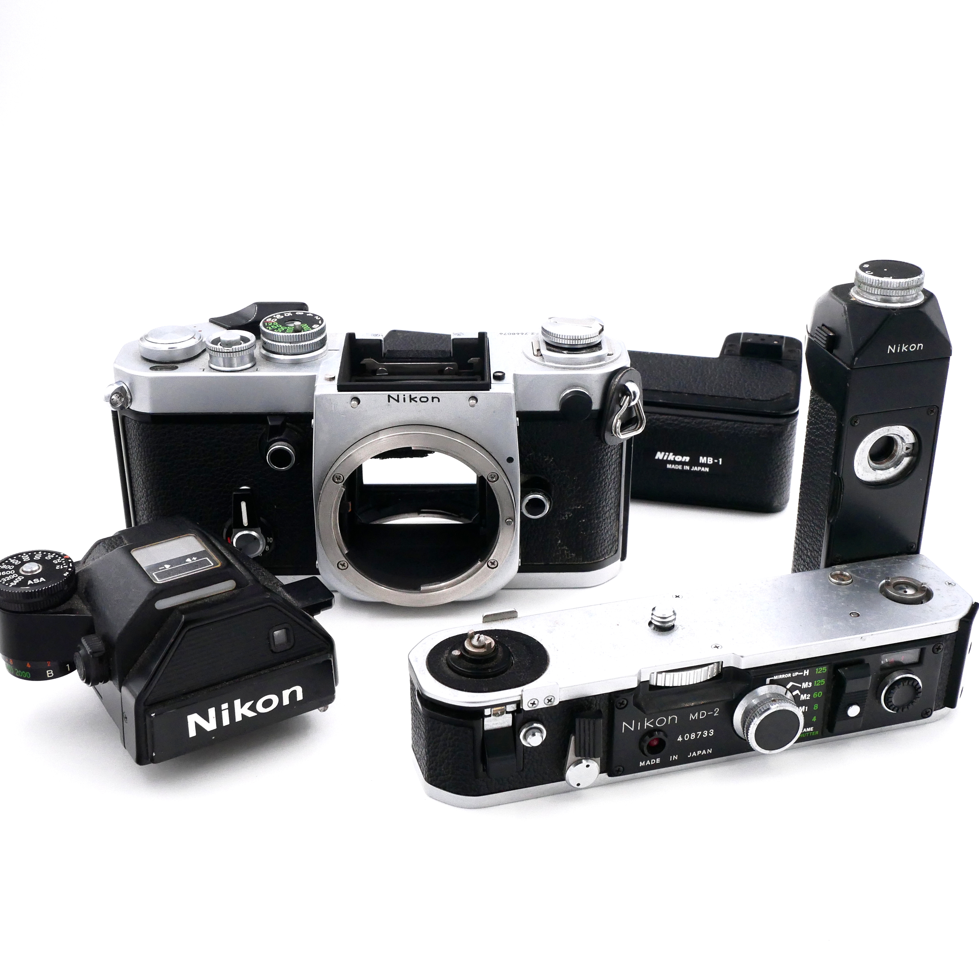 Best image for Nikon F2 SLR Film Camera with Nikon MB-1 and MD-2