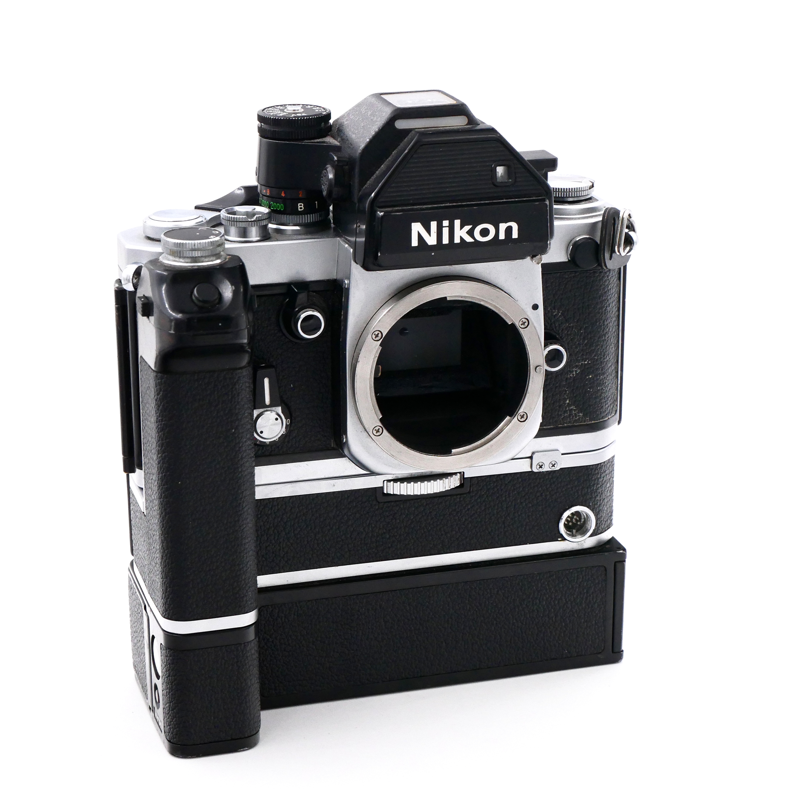 S-H-7E596P_2.jpg - Nikon F2 SLR Film Camera with Nikon MB-1 and MD-2 - Image 2