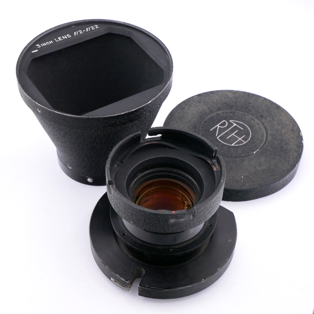 S-H-7KYJU9_1.jpg - Taylor Hobson 3in 75mm f/2 T2.3 Ortal TV Lens + Hood - Image 6