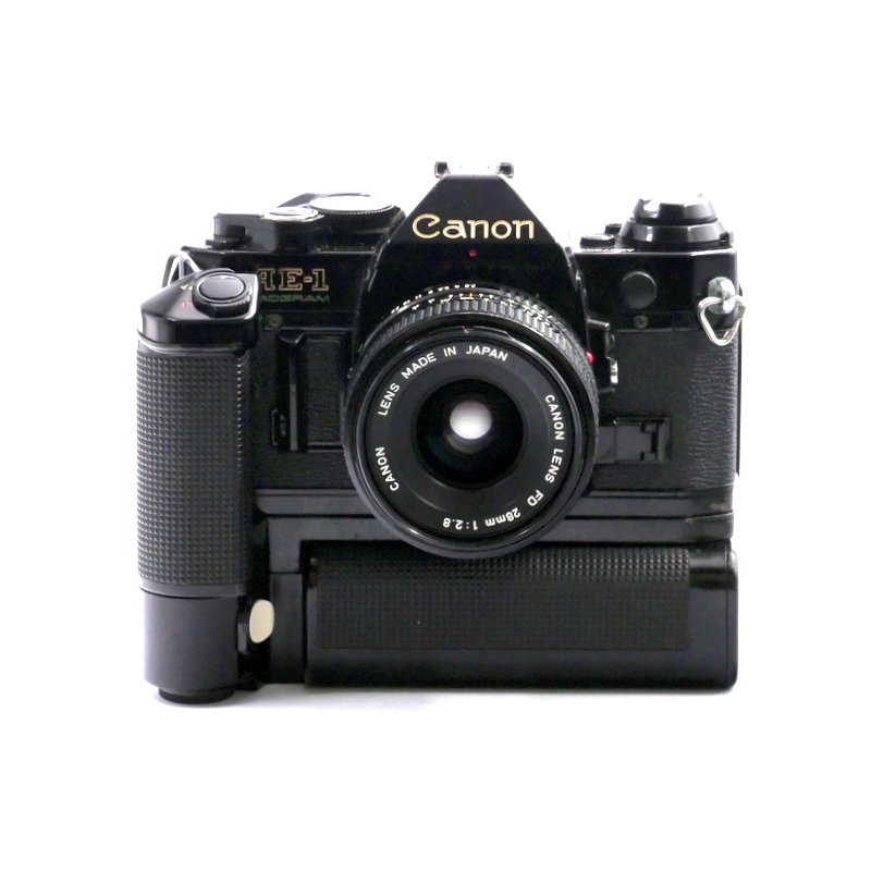 Canon AE-1 Program camera + 28mm f/2.8 and Motordrive - Best Available Image