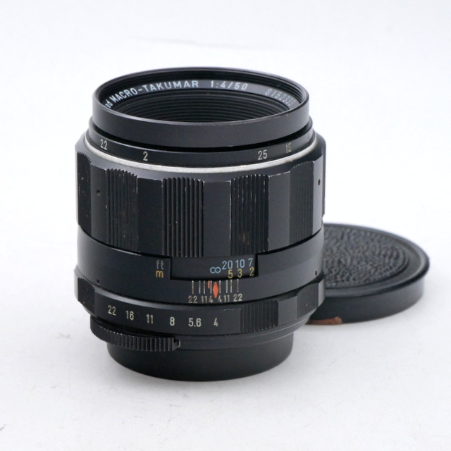 Pentax MF 50mm F/4 SMC Macro-Takumar Lens in M42 Screw Mount