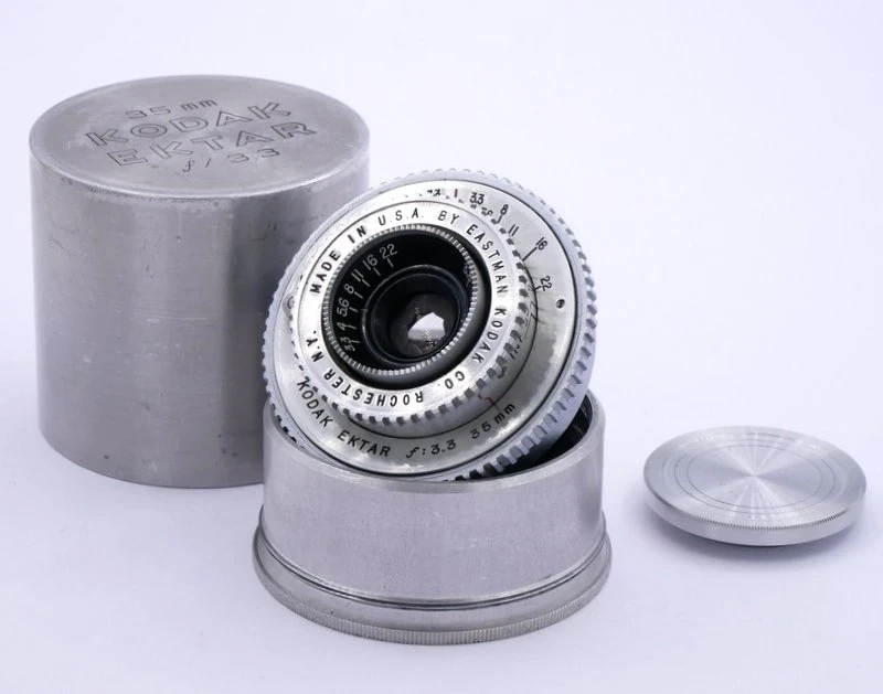 Best image for Kodak Ektar 35mm F/3.3 EC145 Lens in Original Aluminium Case