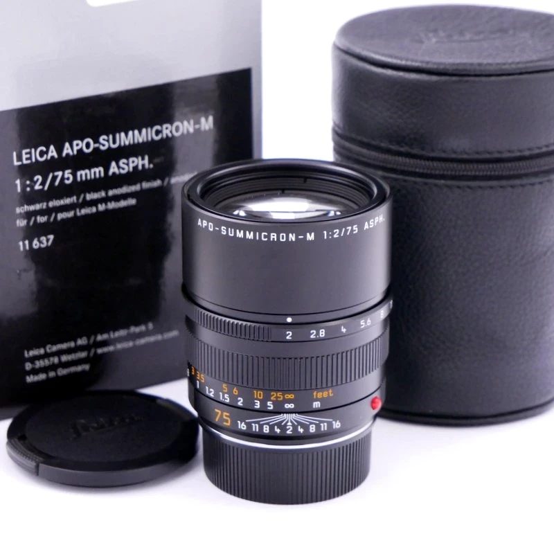 Leica MF 75mm F/2 Asph APO-Summicron-M Lens (11 637) - Best Available Image