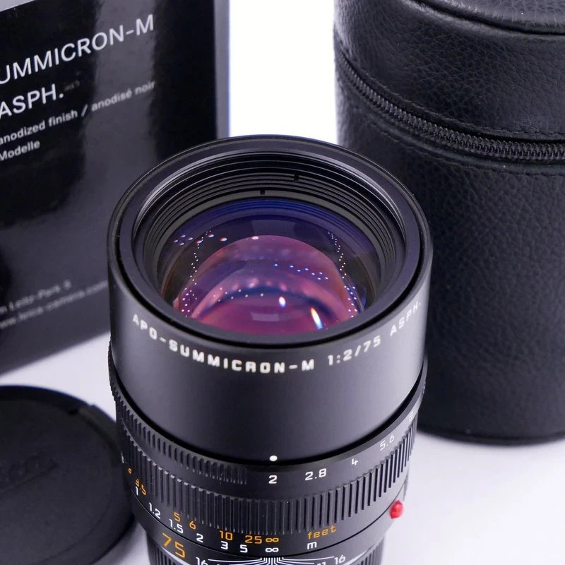 S-H-9W34HF_2.webp - Leica MF 75mm F/2 Asph APO-Summicron-M Lens (11 637) - Was $4750 - Image 1