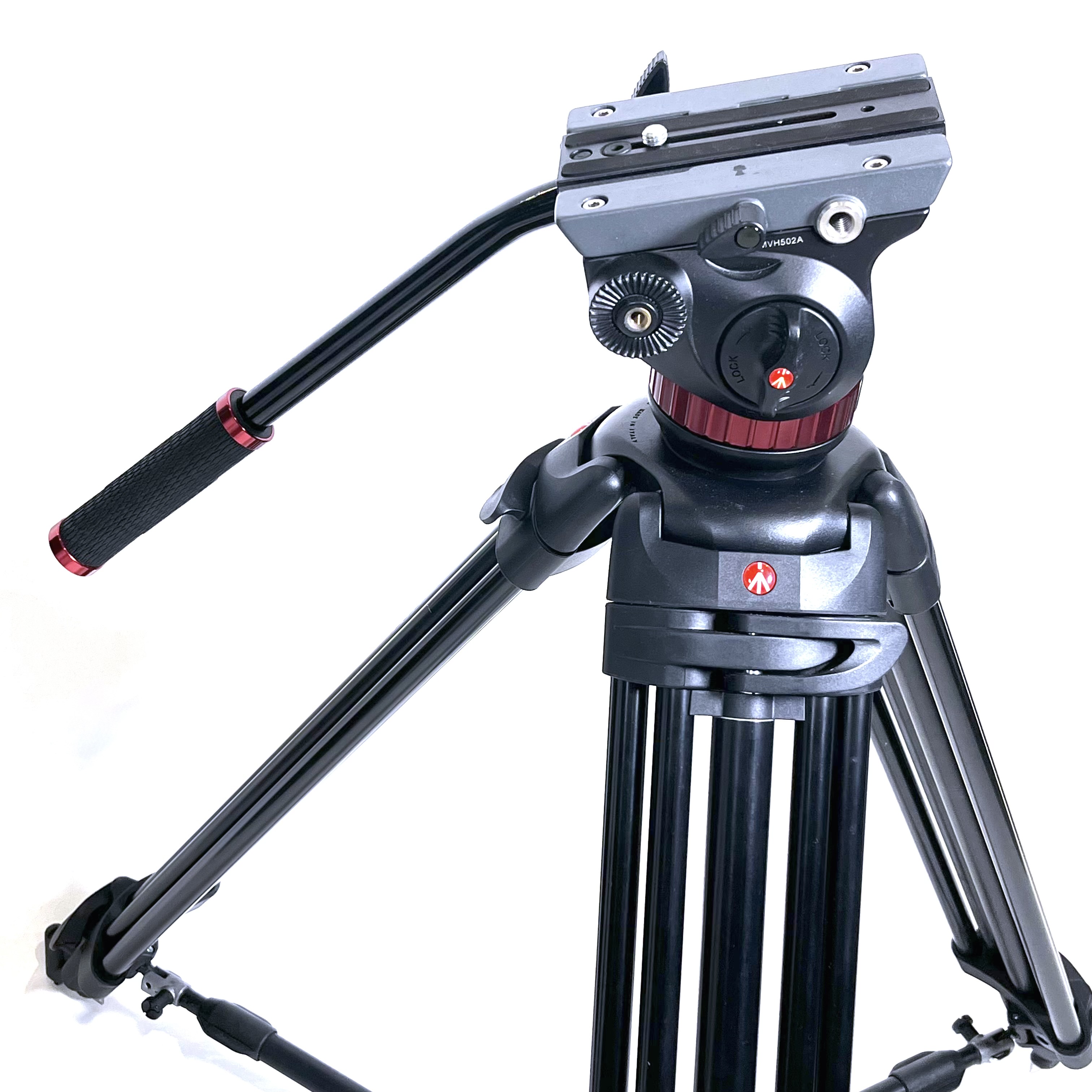 S-H-C2F8H8_3.jpeg - Manfrotto MVH502A Fluid Head and 546B Tripod Kit - Image 2