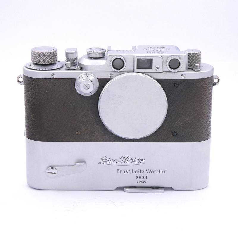 Leica IIIB Body with rare working Leica Motor (Mooly) - Best Available Image