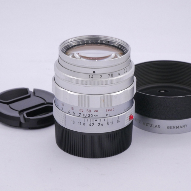 S-H-F7XNJ9_1.jpg - Leitz MF 50mm F/1.4 Summilux Lens in M Mount + Leitz XOOIM Hood - Image 2