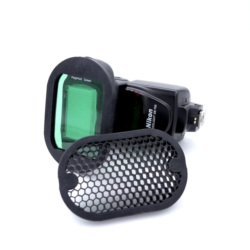 Nikon SB-700 Speedlight with magnetic modifiers