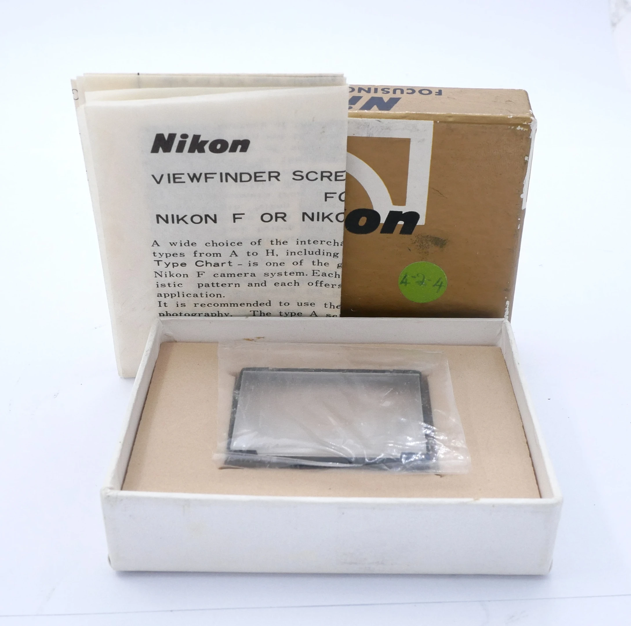 Nikon Type B Focusing Screen For Nikon F - Best Available Image