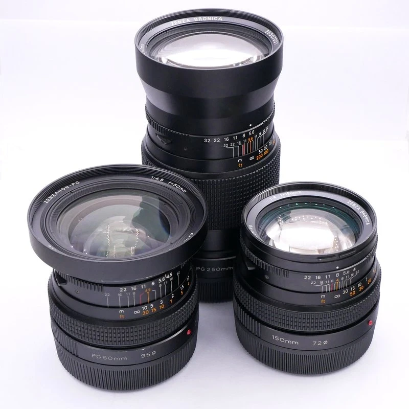 S-H-HDT92R_4.webp - Bronica GS-1 + 80mm F/3.5 + 50mm F/4.5 + 150mm F/4 + 250mm F/5.6 Kit - Image 3