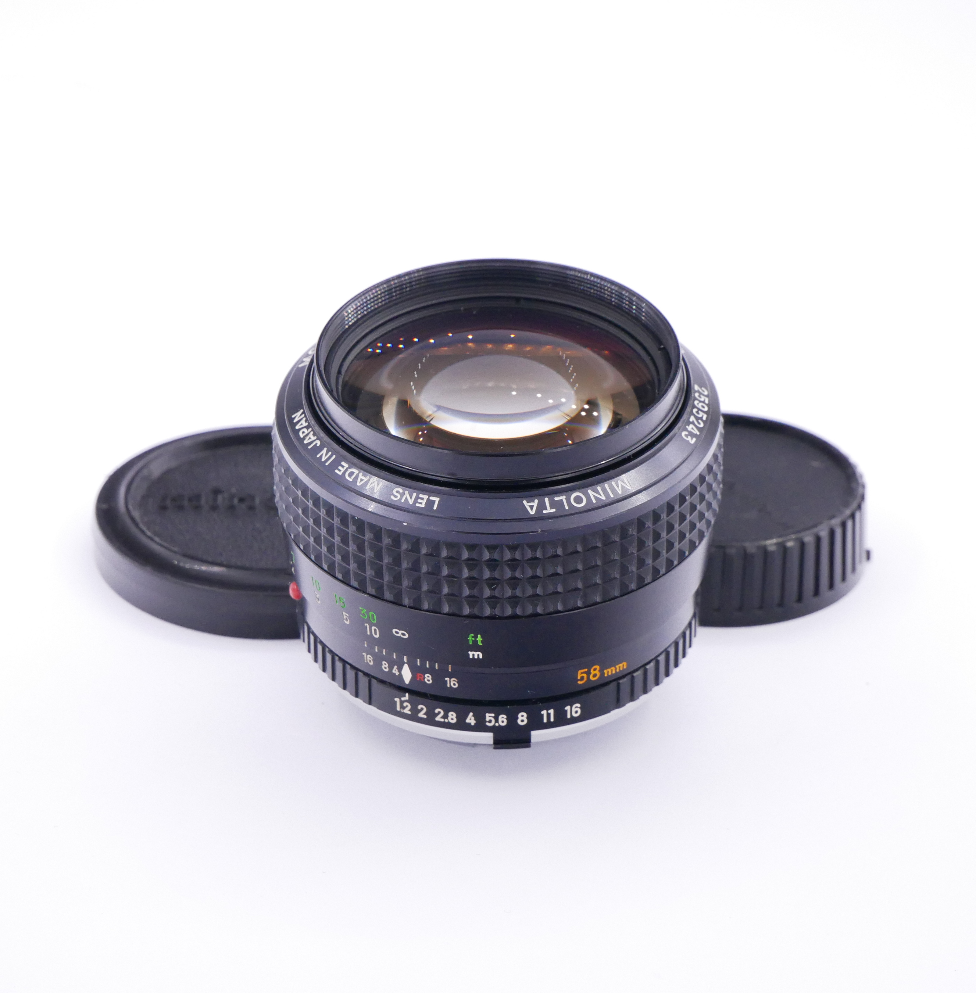 Minolta MF 58mm F/1.2 MC ROKKOR-PG lens in MC Mount (was $895) - Best Available Image