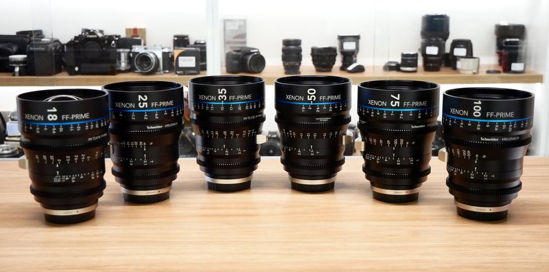 Best image for Schneider Kreuznach Xenon MF Cine Lens Set in Canon EF Mount - 18mm T/2.4, 25mm T/2.1, 35mm T/2.1, 50mm T2.1, 75mm T/2.1 and 100mm T/2.1Lenses