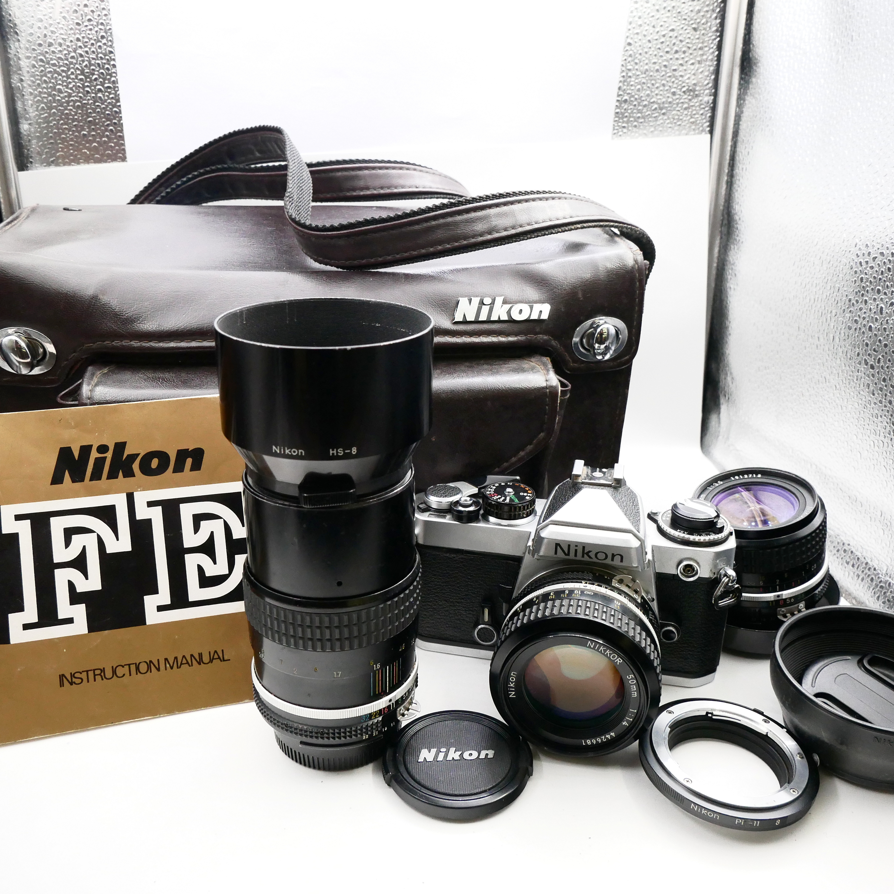 Best image for Nikon FE Kit 50mm F1.4 + 28mm F3.5 + 135mm F3.5 + PK-11 Extention Ring