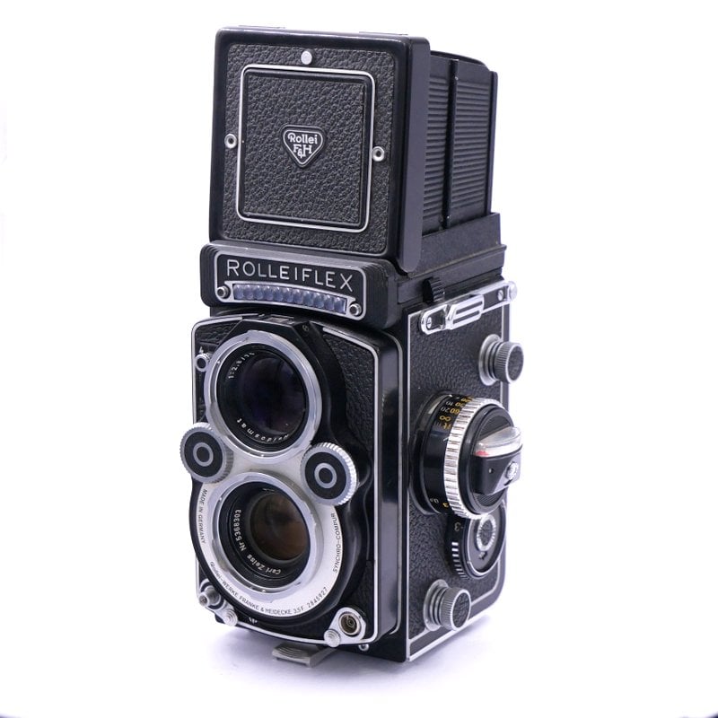 Best image for Rolleiflex 3.5F "Whiteface" with Zeiss 75mm F/3.5 Planar Lens + Accessories