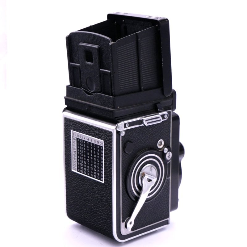 S-H-RD4KHX_3.jpg - Rolleiflex 3.5F "Whiteface" with Zeiss 75mm F/3.5 Planar Lens + Accessories - Thumbnail 2