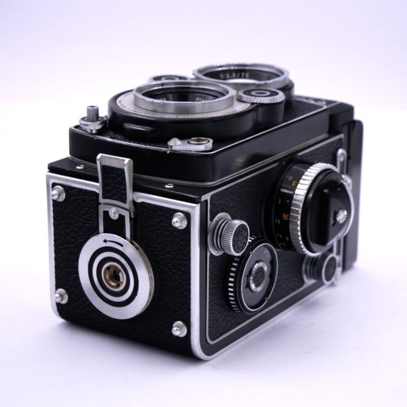 S-H-RD4KHX_4.jpg - Rolleiflex 3.5F "Whiteface" with Zeiss 75mm F/3.5 Planar Lens + Accessories - Thumbnail 1