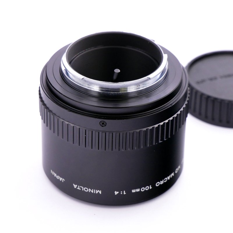 S-H-TAXK6M_3.jpg - Minolta MF 100mm F/4 Macro Lens + 1:1 Ext Tube - in MD Mount - Image 1