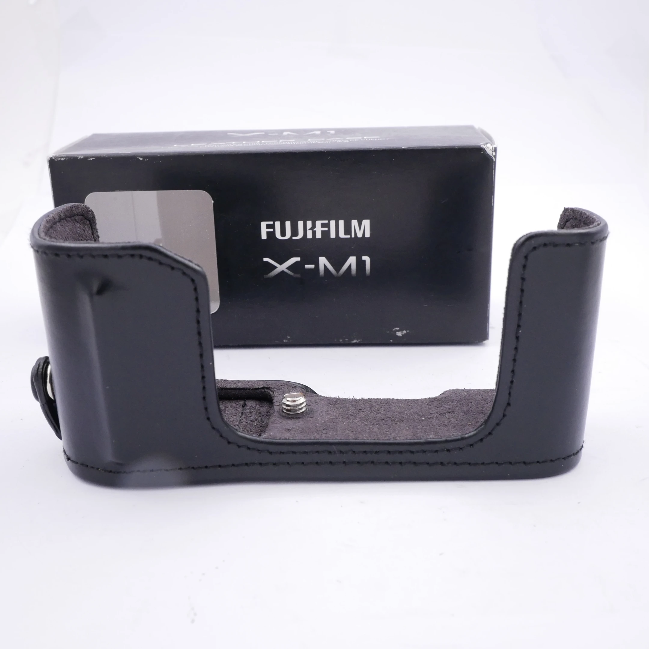 S-H-U7ULLP_2.webp - Fujifilm X-M1 Black Leather Half Case (was $89) - Thumbnail 2