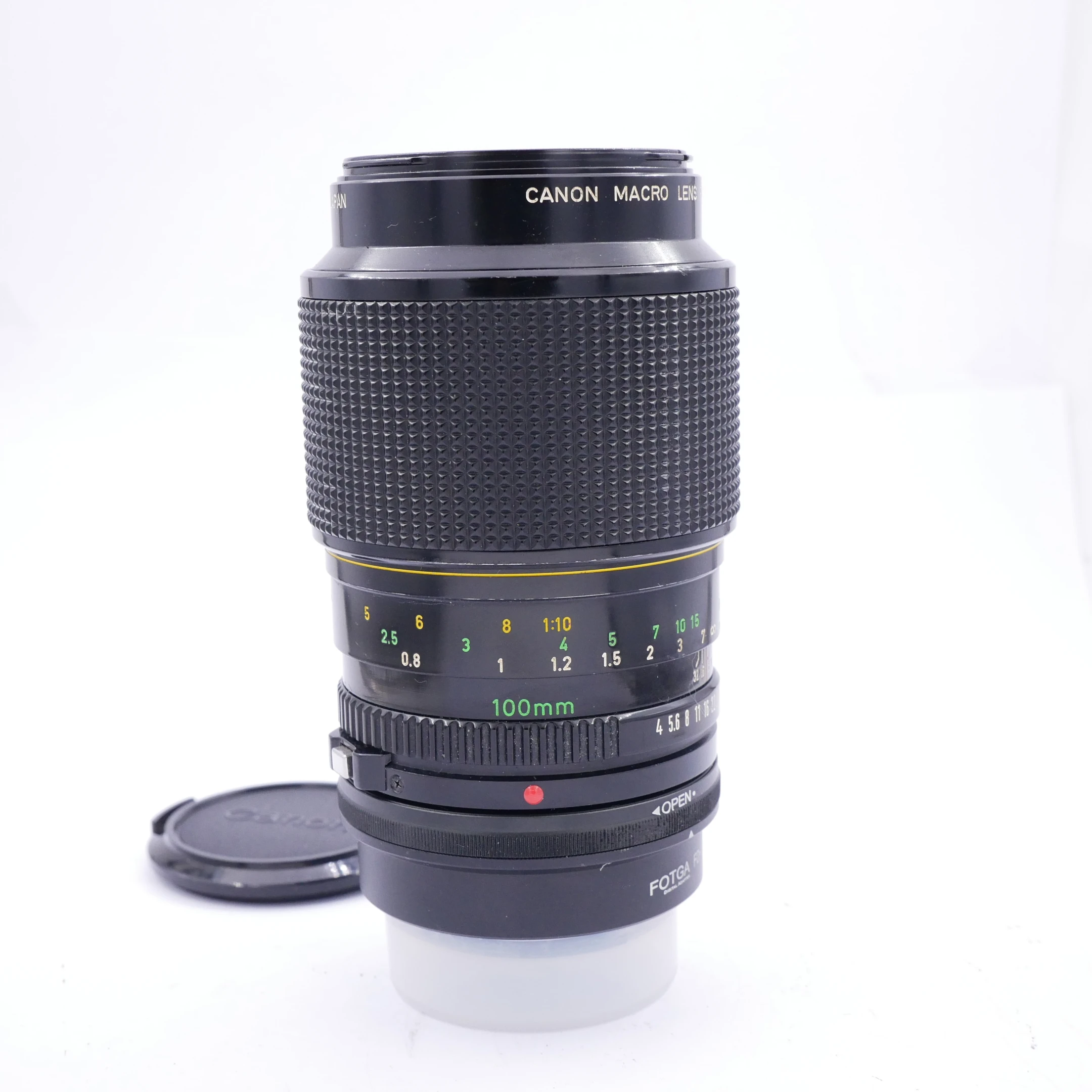 Canon MF 100mm F4 Macro FD Lens + FD-NEX Mount Adapter (was $389) - Best Available Image